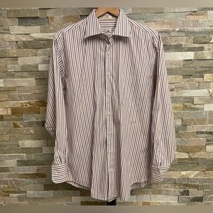Peter Millar Men's Medium 100% Cotton Button Up Long Sleeve